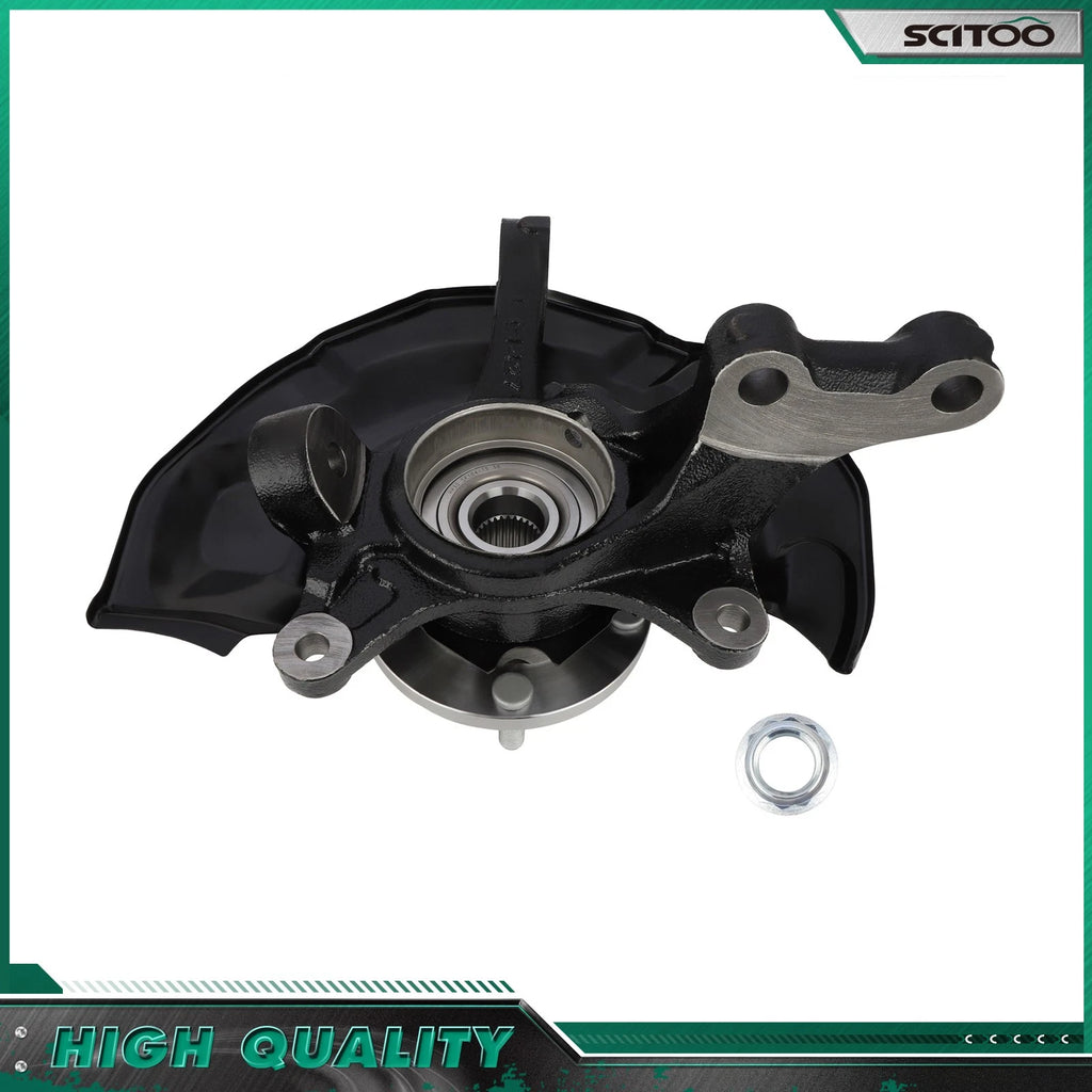Front Left Wheel Hub and Bearing Knuckle Assembly for Toyota Sienna (2004–2010) AWD