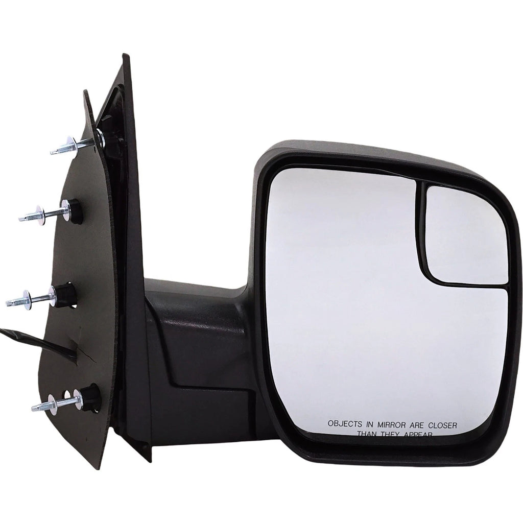 Power Mirror for Econoline Van (2010–2014) Passenger Side Manual Fold Black