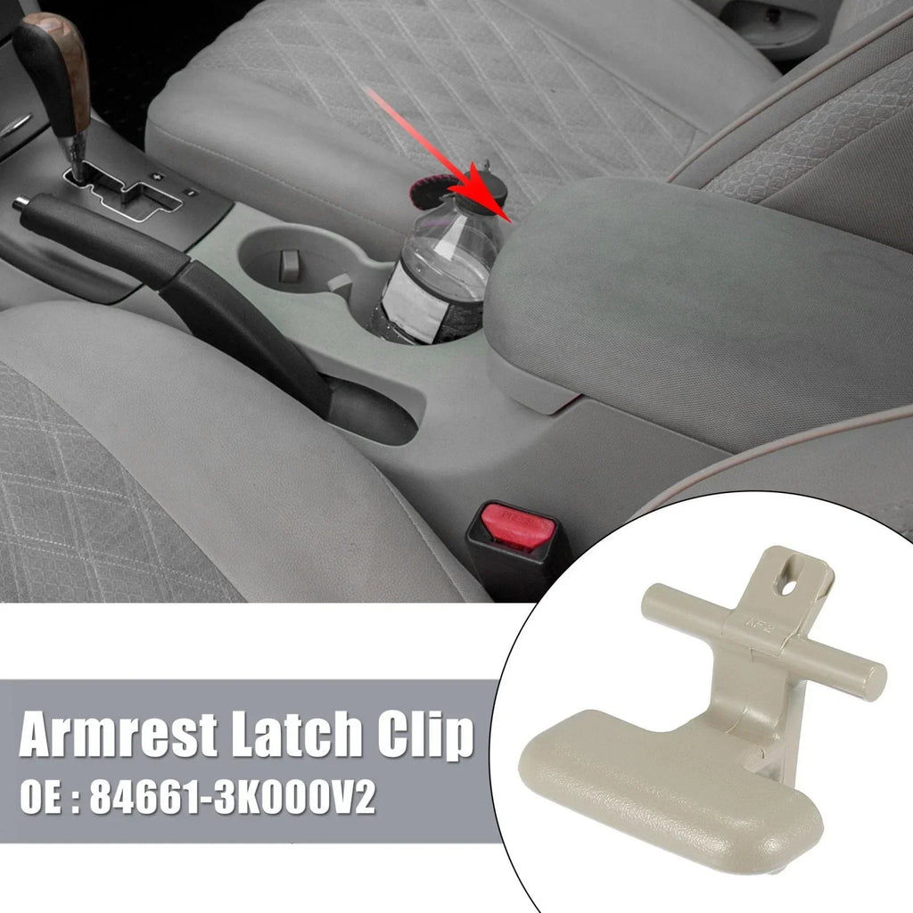 Armrest Latch Clip for Hyundai Sonata 2009-2010 - Beige 2 x Clips