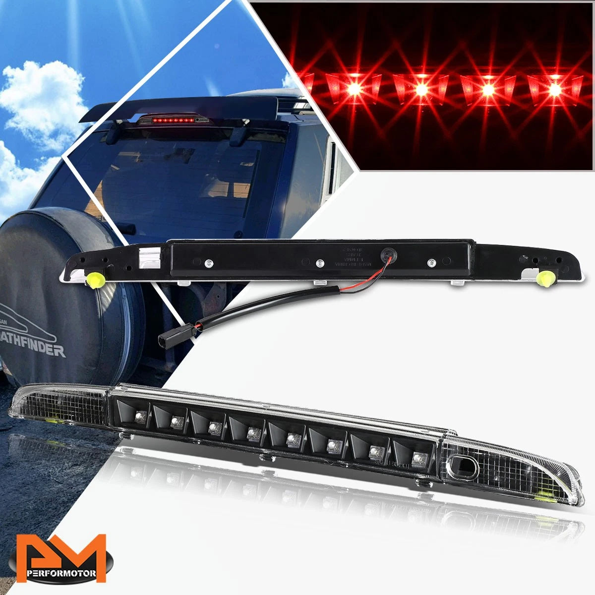 Full LED Third Brake Light for Nissan Pathfinder (1993–1995)