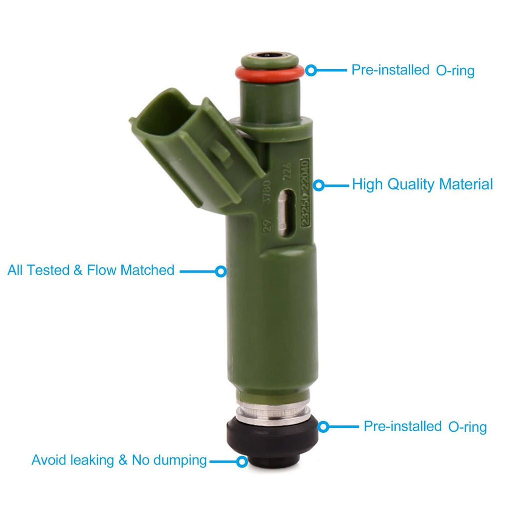 2X Fuel Oil Injector Nozzle 23250-22040 for Toyota Matrix MR2 (2003–2006)
