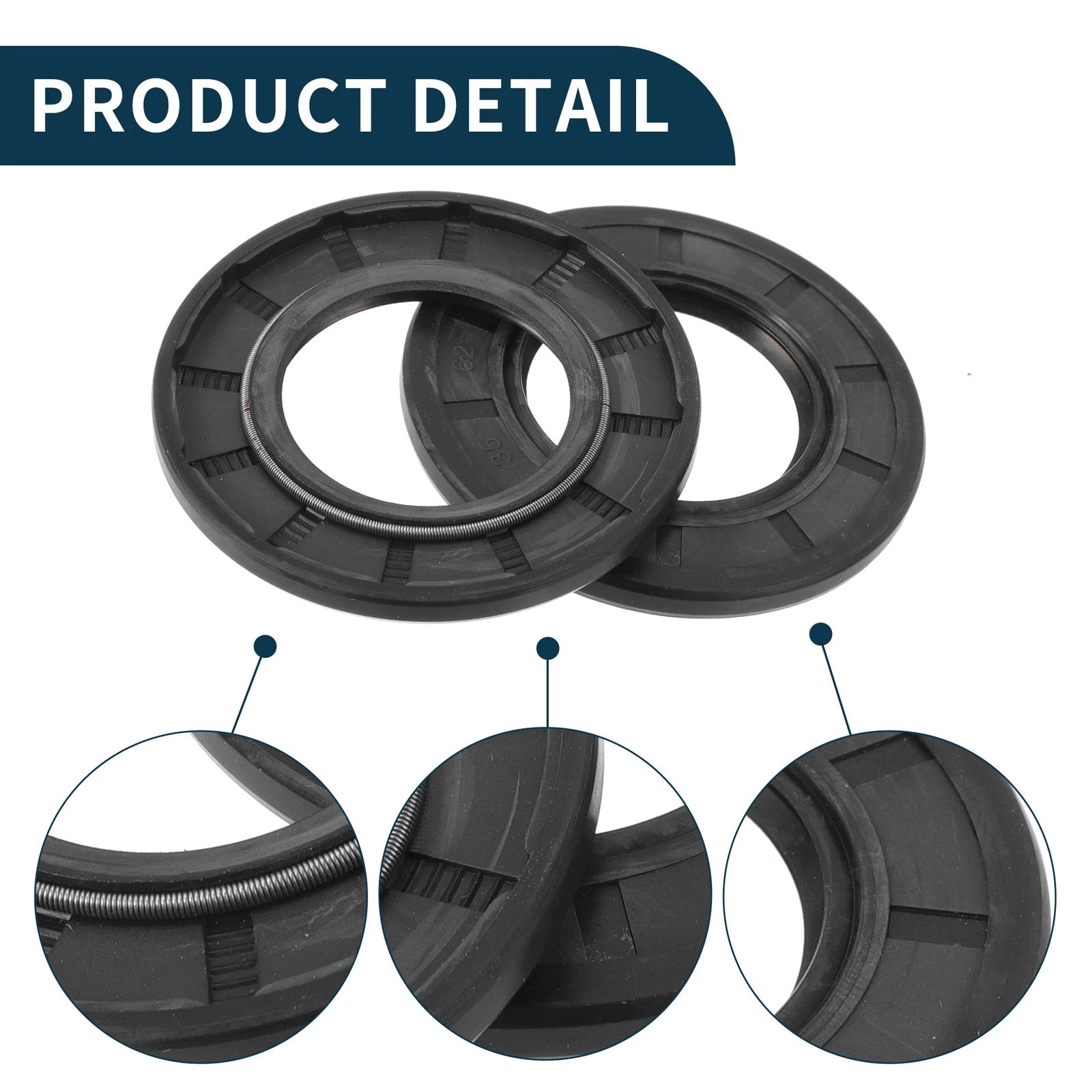 Set of 5 Oil Seal Rotary Shaft Seal NBR Rubber 35x62x5mm