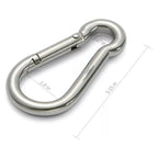 Set of 4 Spring Snap Hook Carabiner Clips for Automotive Use