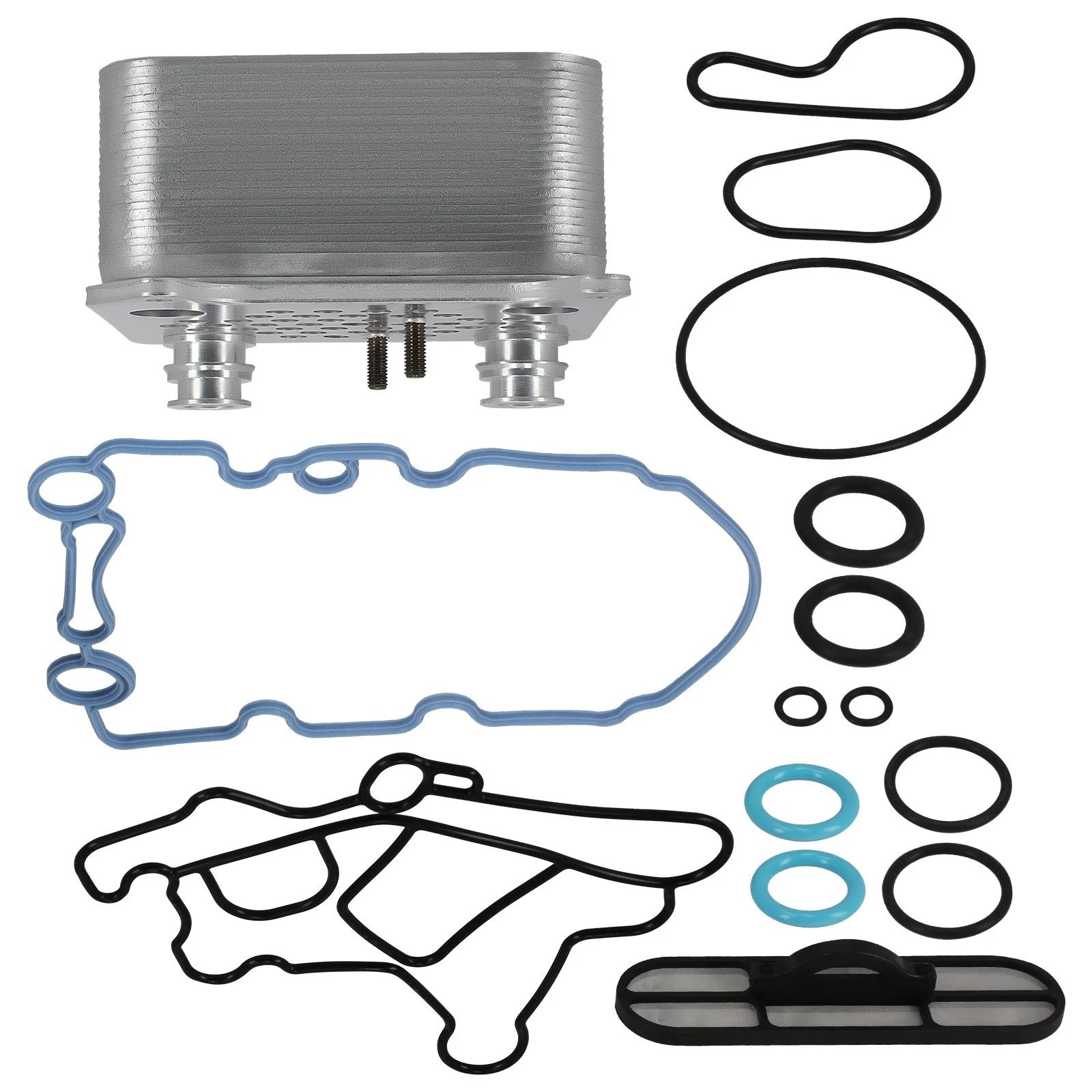 Engine Oil Cooler w/Gaskets for Ford E-Series 6.0L Diesel (2004–2010)
