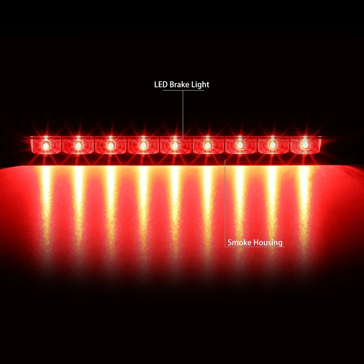 Full LED 3rd Third Tail Brake Light Lamp for Toyota RAV4 (2013–2018)