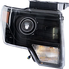 HID/Xenon Headlight for Ford F-150 (2013–2014) Right Side Black Trim