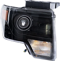 HID/Xenon Headlight for Ford F-150 (2013–2014) Right Side Black Trim