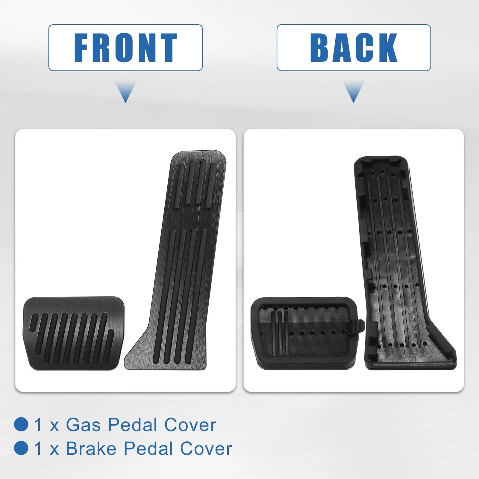 Foot Pedal Pads Gas Brake Cover Kit for Mazda 2 3 6 CX-3 CX-5 CX-9 (2003–2023)