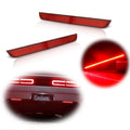 Rear Bumper Red Lens Reflector Brake Parking Lights for Dodge Challenger