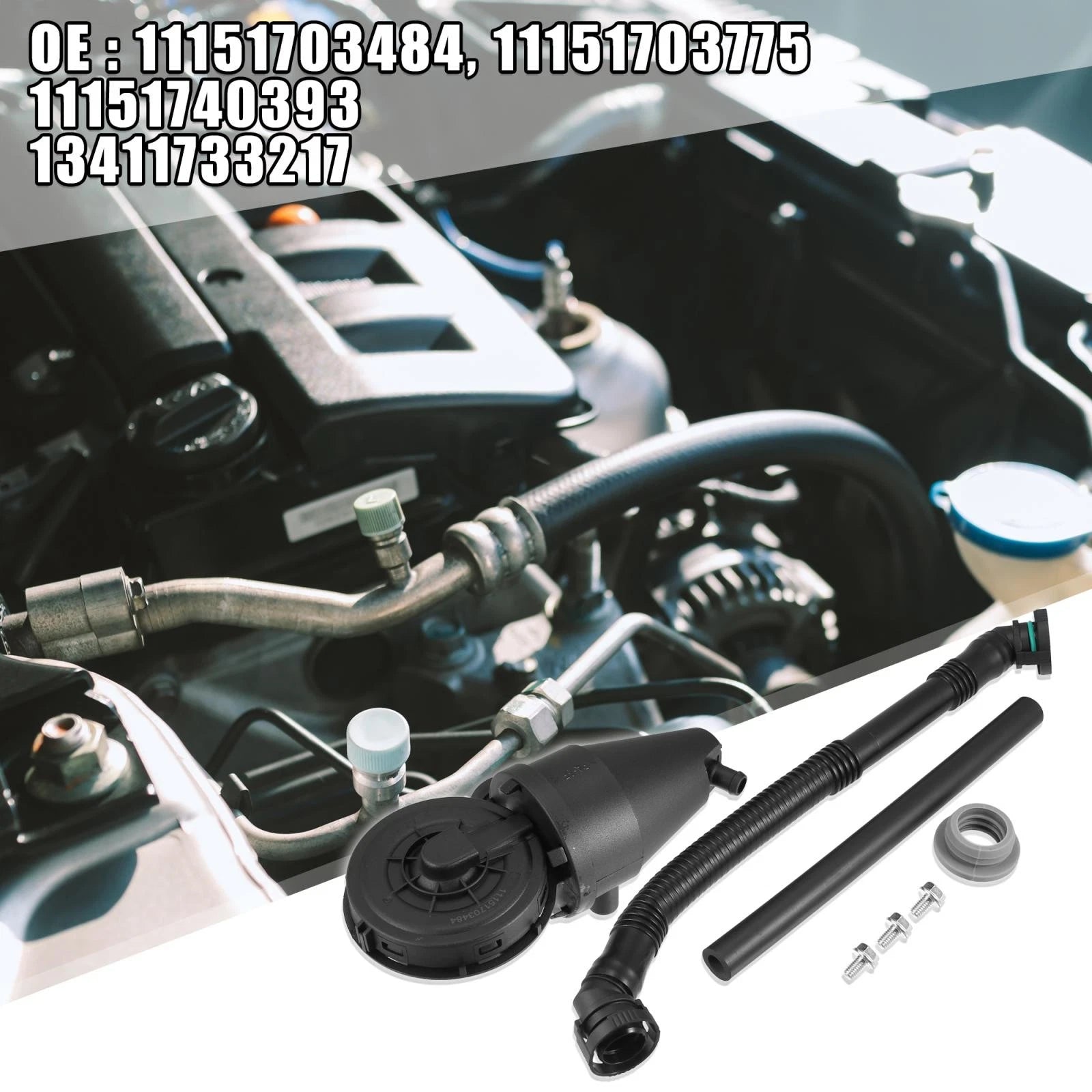 Set of 1 PVC Engine Crankcase Vent Valve for BMW 323i 323is (1996–2000)