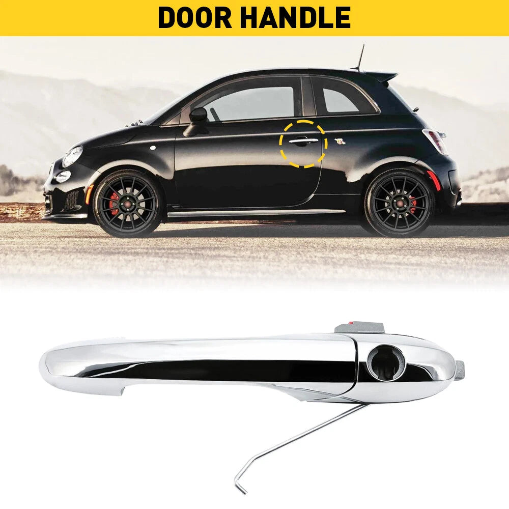 Chrome Door Handle LH for Fiat 500 (2012–2019)