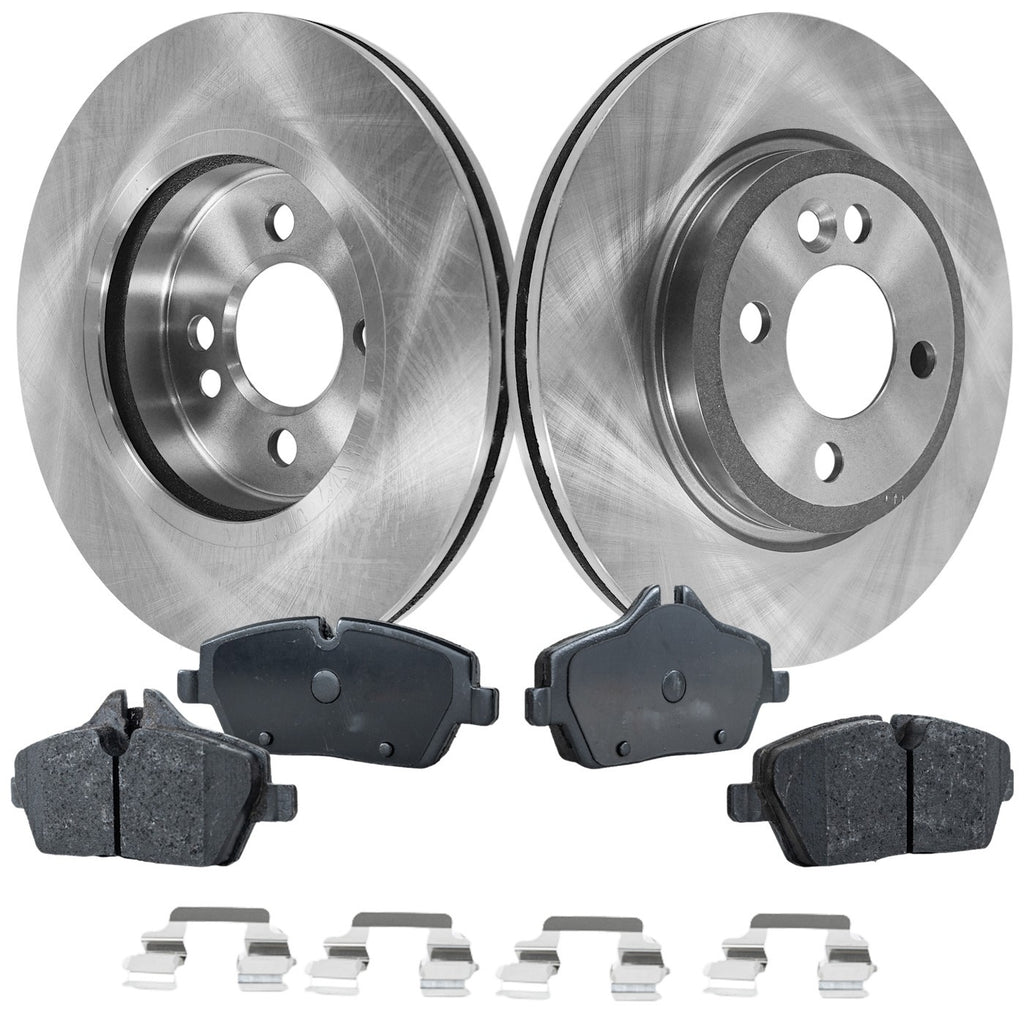 Disc Brake & Pad Kit for Mini Cooper (2007–2008) Front Left Right Organic