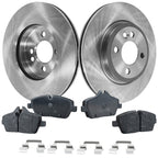 Disc Brake & Pad Kit for Mini Cooper (2007–2008) Front Left Right Organic