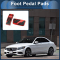 Set of 2 Automatic Foot Accelerator Pedal Covers for Ford Ranger (2024) Red