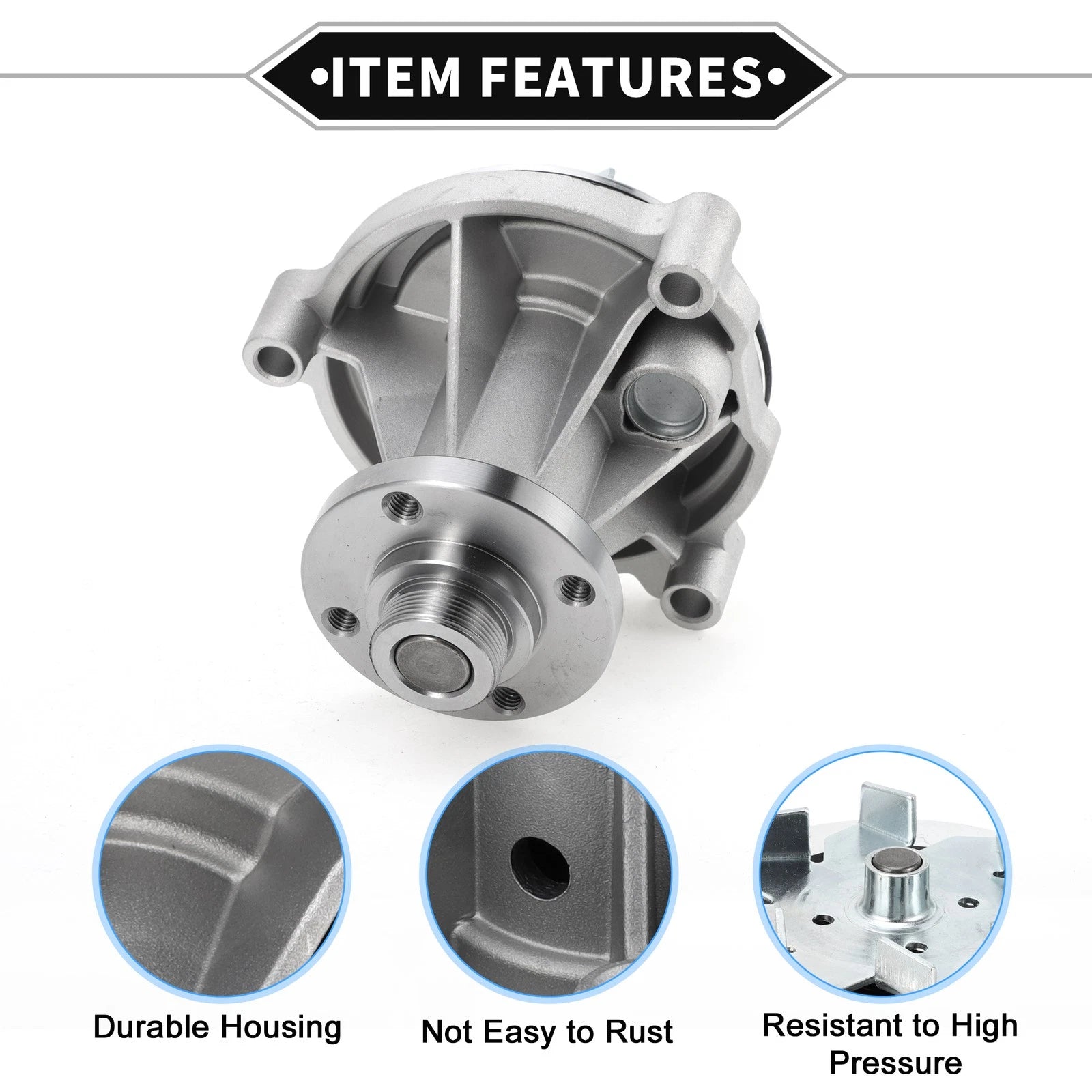 Water Pump for Ford Crown Victoria (1992–1997) V8 4.6L No.F4AZ8501A/F8AZ8501AA