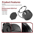 Gas/Fuel Cap with Gasket for Kawasaki Mule 4000 4010 Trans 600 610 (2000–2018)
