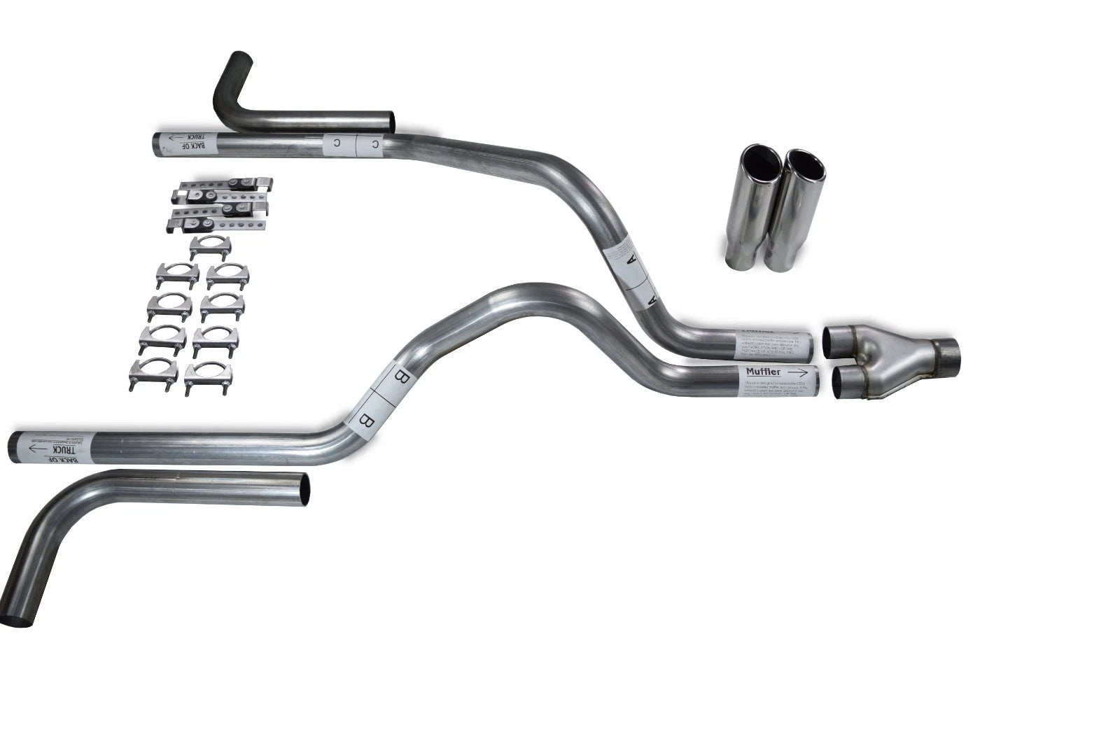 2.5" Dual Exhaust Kit Y Pipe for Dodge Dakota (1997–2005)