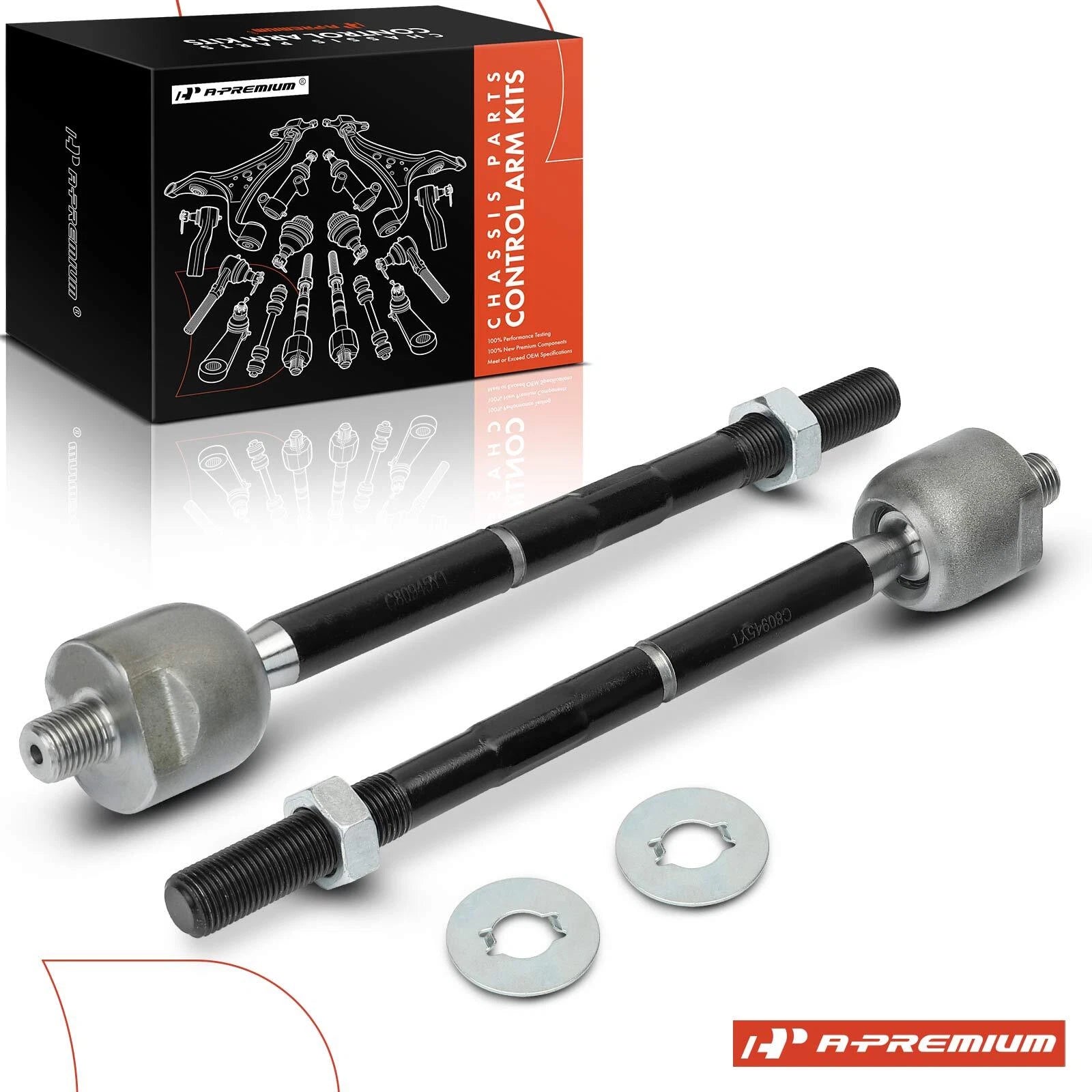 Front Inner Tie Rod Set for Toyota Highlander 2004–2007 Lexus RX330 RX350