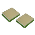 2X Air Filter for Brast 18224 ESTART Lawn Mower (116mm x 100mm x 23mm)