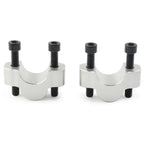Silver Handlebar Risers Clamp Adapter for Yamaha Tenere 700 (2019-2023)
