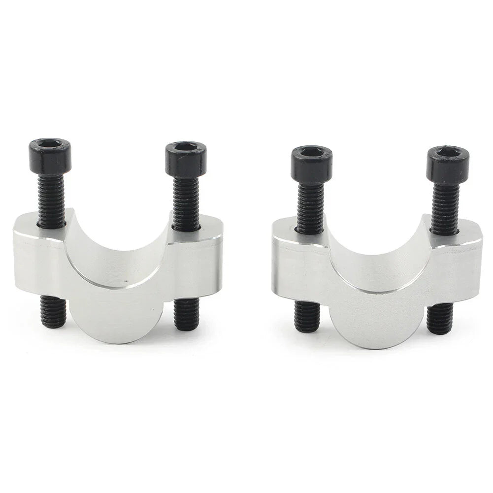 Silver Handlebar Risers Clamp Adapter for Yamaha Tenere 700 (2019-2023)