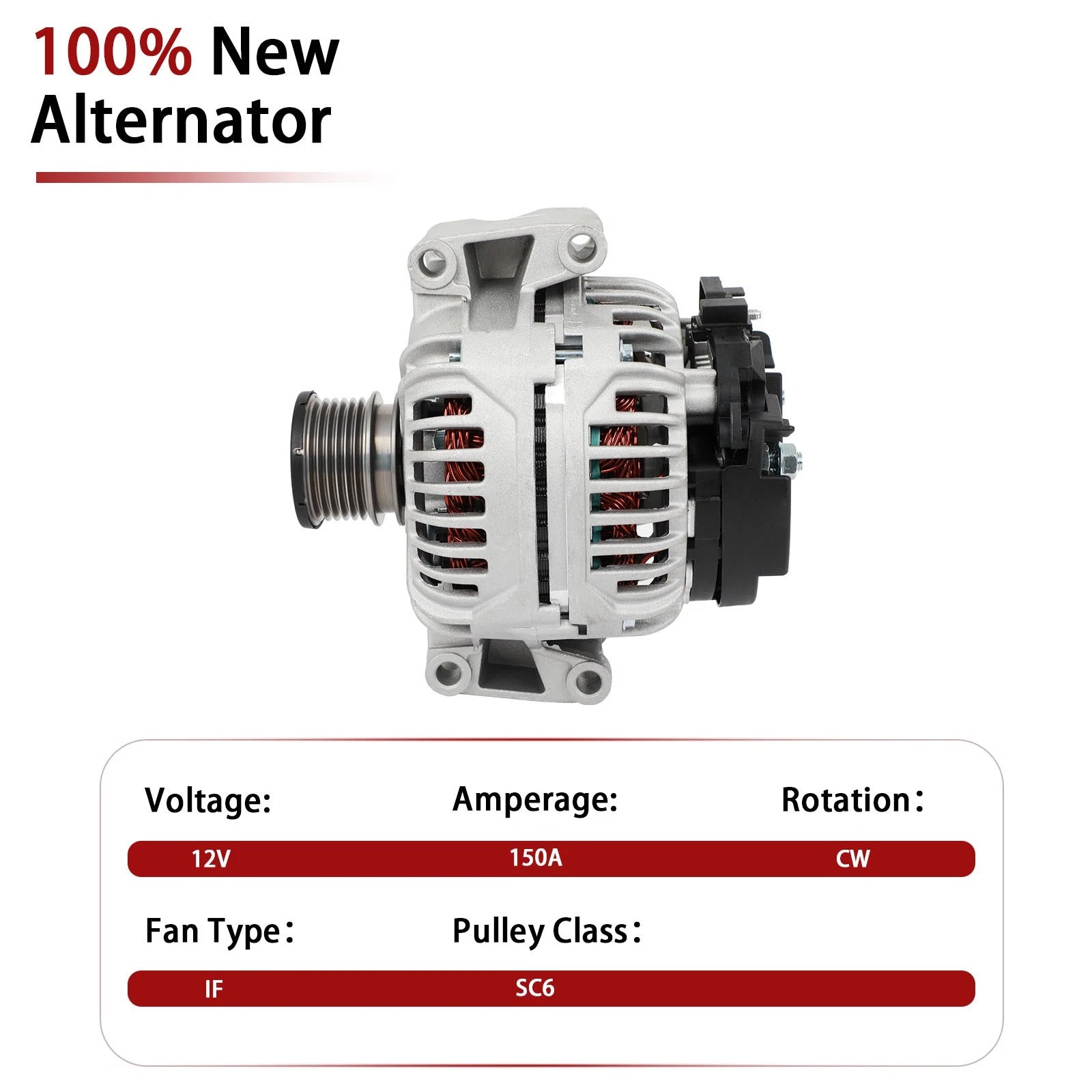 Alternator for Dodge Freightliner Mercedes Sprinter 2500 3500 (2002-2006)