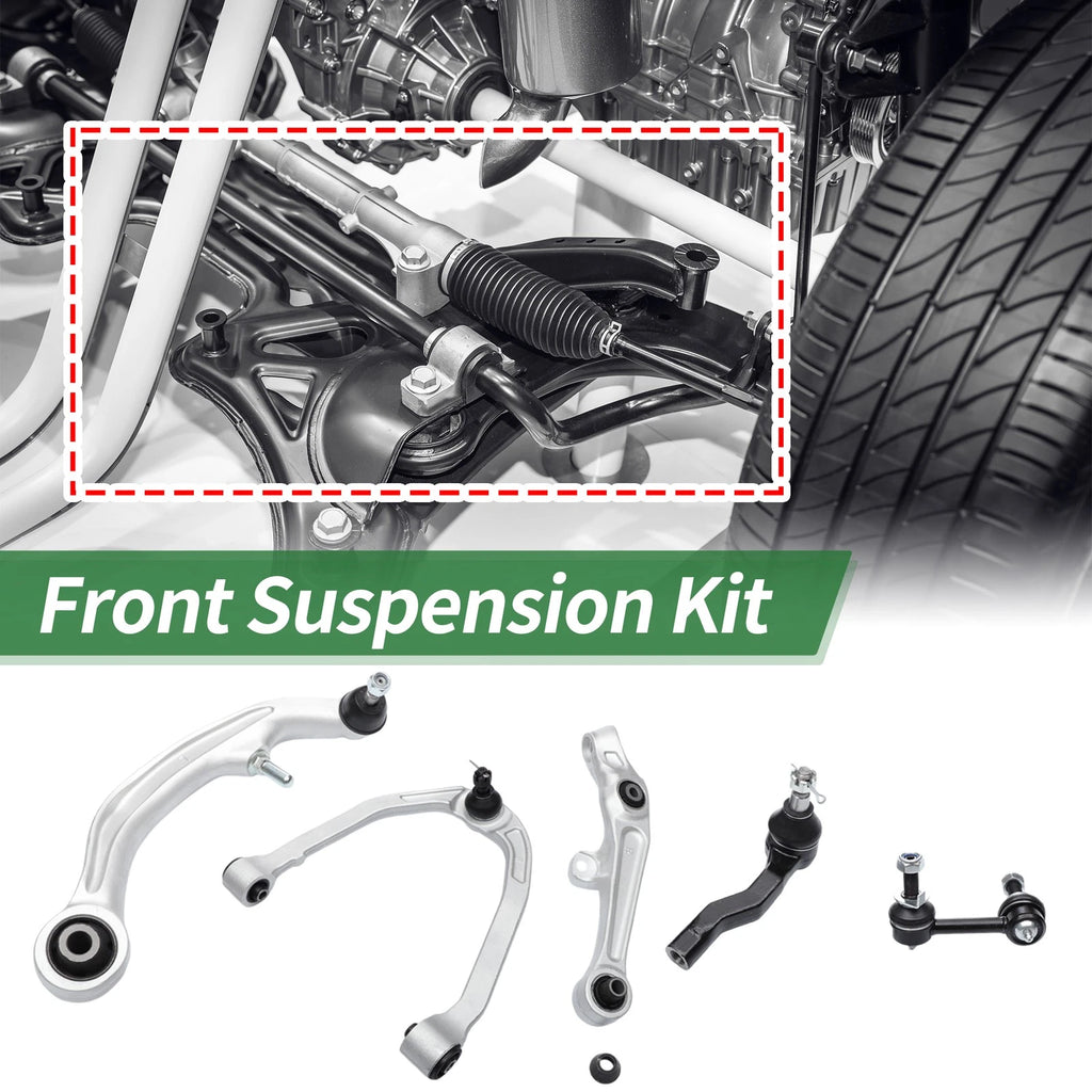 10pcs Front Suspension Kit Control Arm Sway Bar Link for Nissan 350Z (2003–2009)