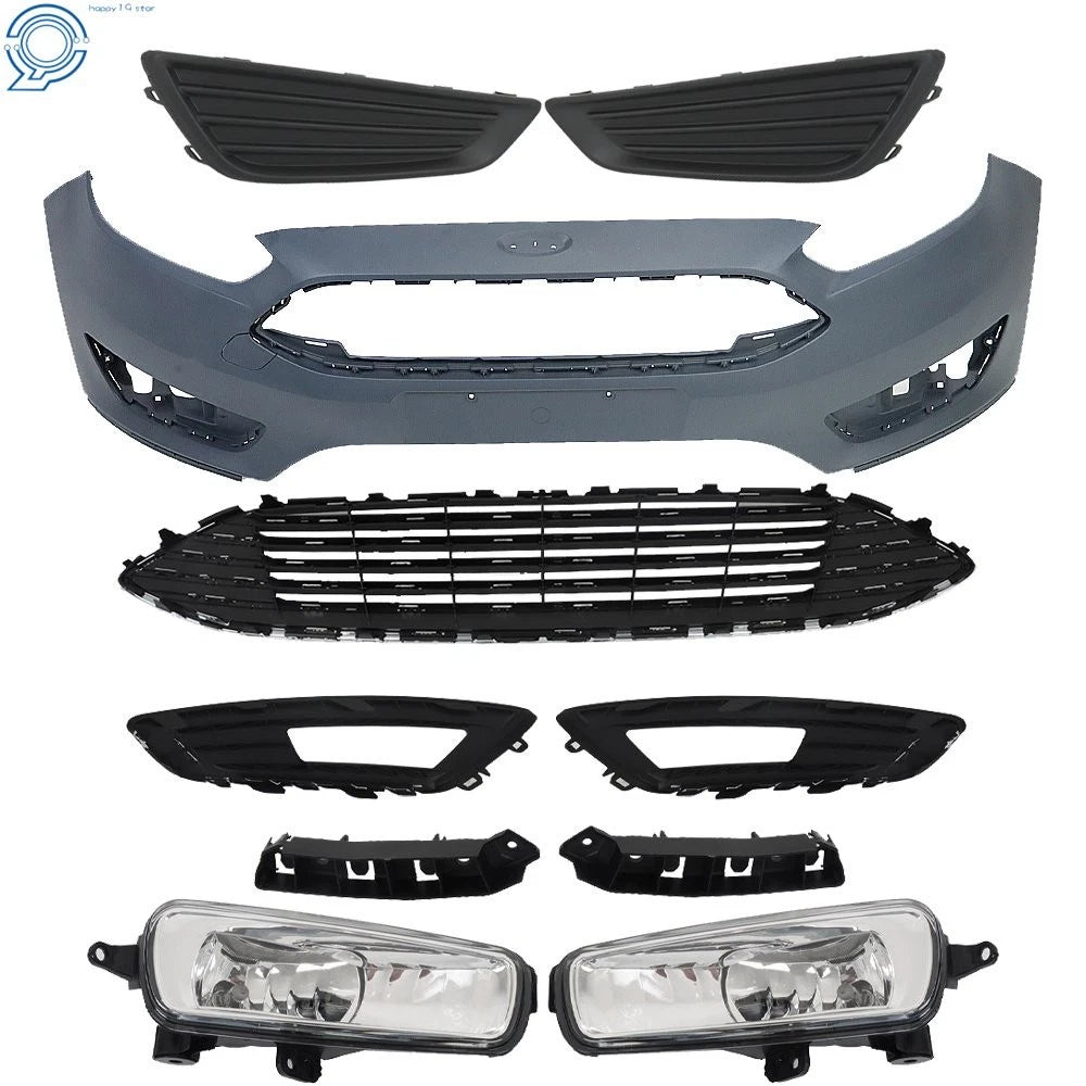 Fog Light Cover with Chrome Grille for Ford Focus (2015-2018)