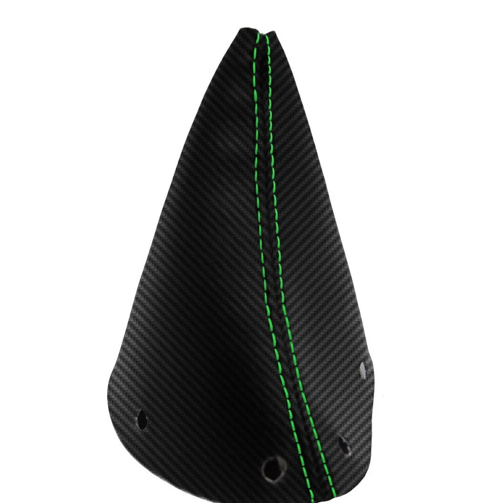 Automatic Shift Boot for Kia Soul (2011–2013) Carbon Fiber Green Stitch