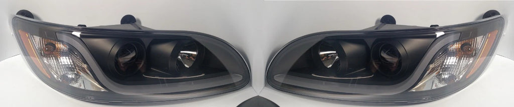 Blackout Projection Headlights with Dual Function LED Lights for Peterbilt (2013–2024)