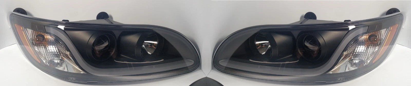 Blackout Projection Headlights with Dual Function LED Lights for Peterbilt (2013–2024)