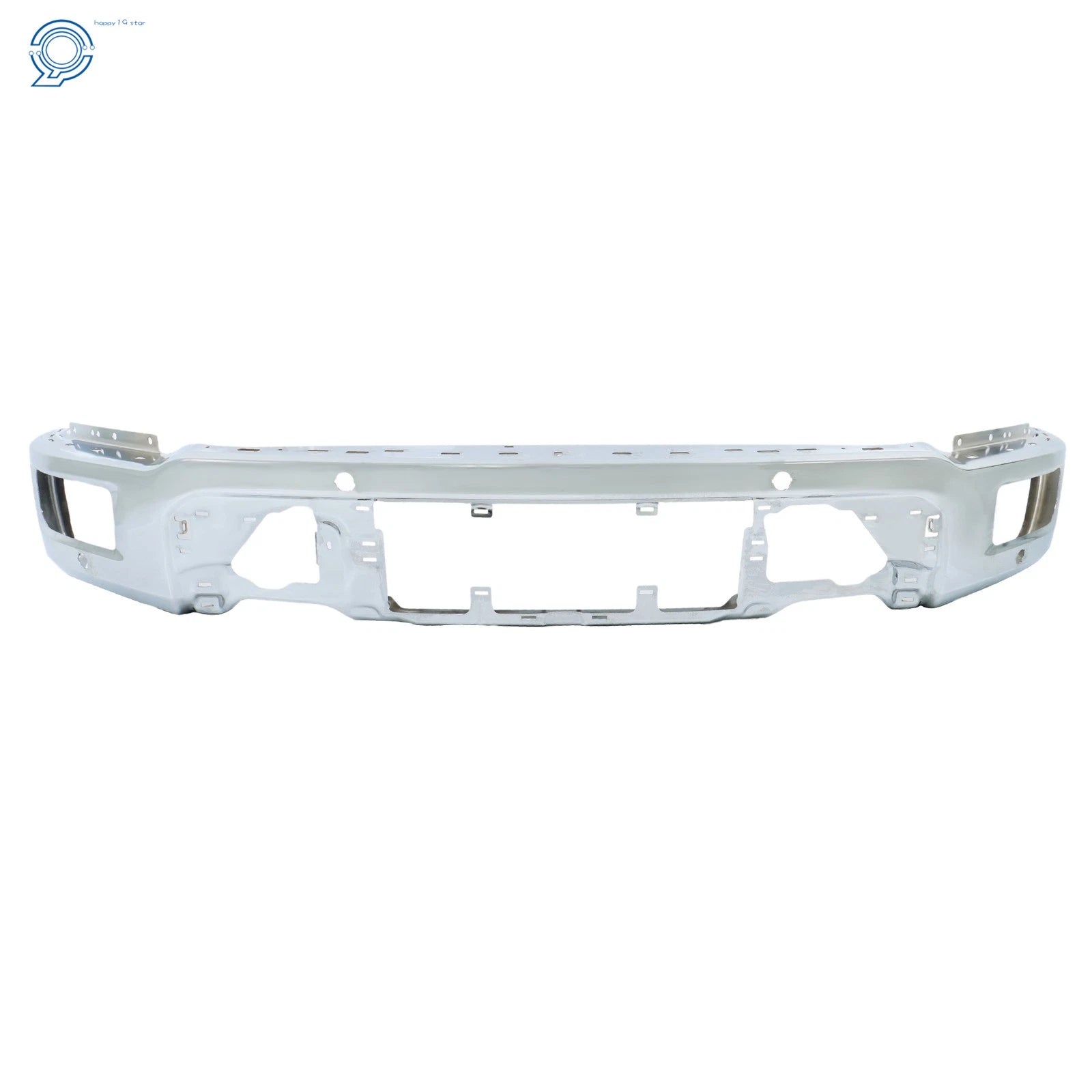 Chrome Front Bumper Face Bar with 4 Sensor Holes for Ford F150 (2024–2025)