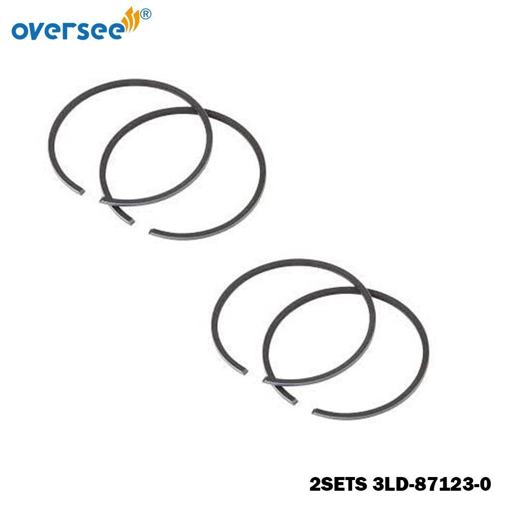 2X Piston Ring Set for Tohatsu MX18E2 18HP (3LD-87123-0, 3LD-00011-0)