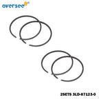 2X Piston Ring Set for Tohatsu MX18E2 18HP (3LD-87123-0, 3LD-00011-0)
