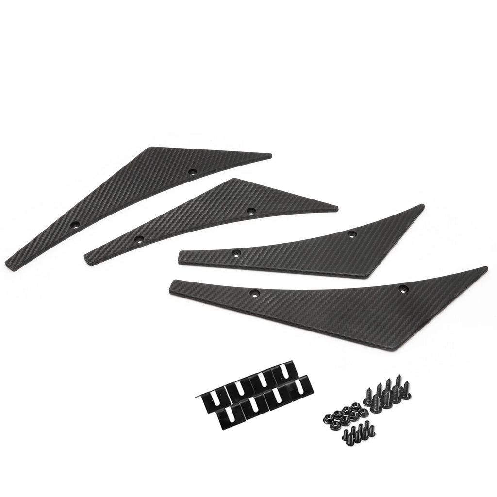 Carbon Fiber Fins Canards Splitter Diffuser Spoiler Lip for Ford Mustang (2010-2014)