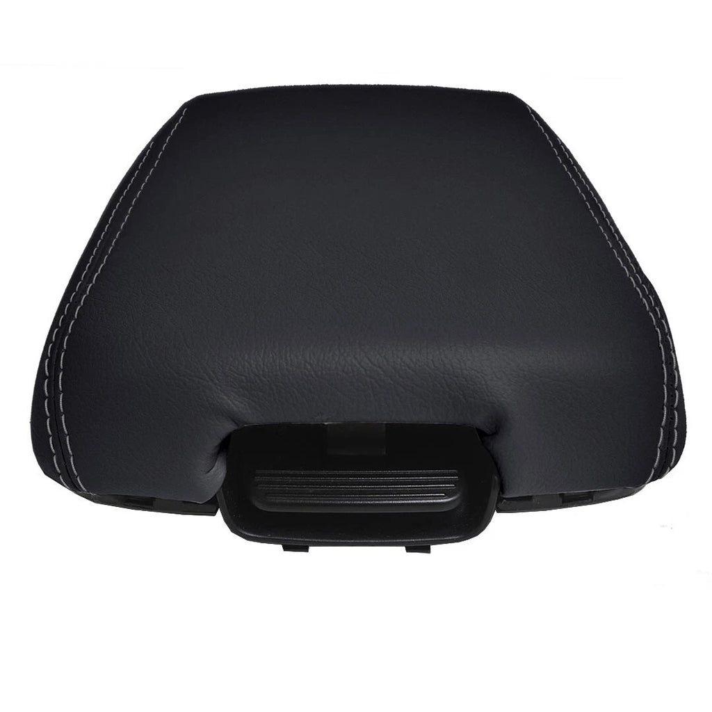Console Lid Armrest Cover for Kia Sorento (2014–2020) PVC Leather Gray Stitch