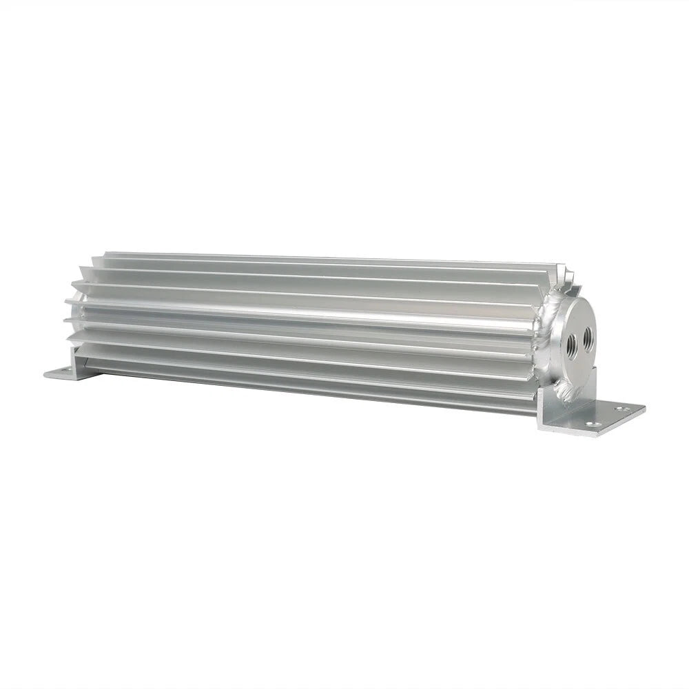 12" Dual Pass Aluminum Finned Transmission Oil Cooler for Universal Fit