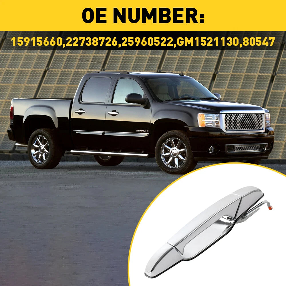 Exterior Door Handle for Chevrolet Silverado 1500 (2007–2013) Passenger Side Rear