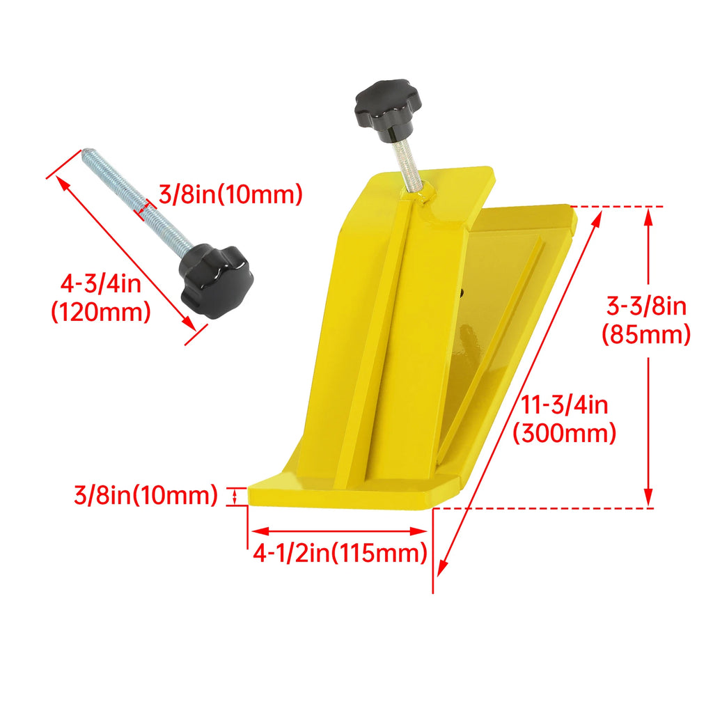 Pair Yellow Steel Bucket Protector for Tractor (Snow Removal)