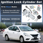 Ignition Lock Cylinder & Door Trunk Lock w/ 2 Key for Nissan Versa (2007–2019)
