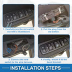 Front Power Window Switch for Dodge Dakota Durango Ram 1500 (2000-2004)