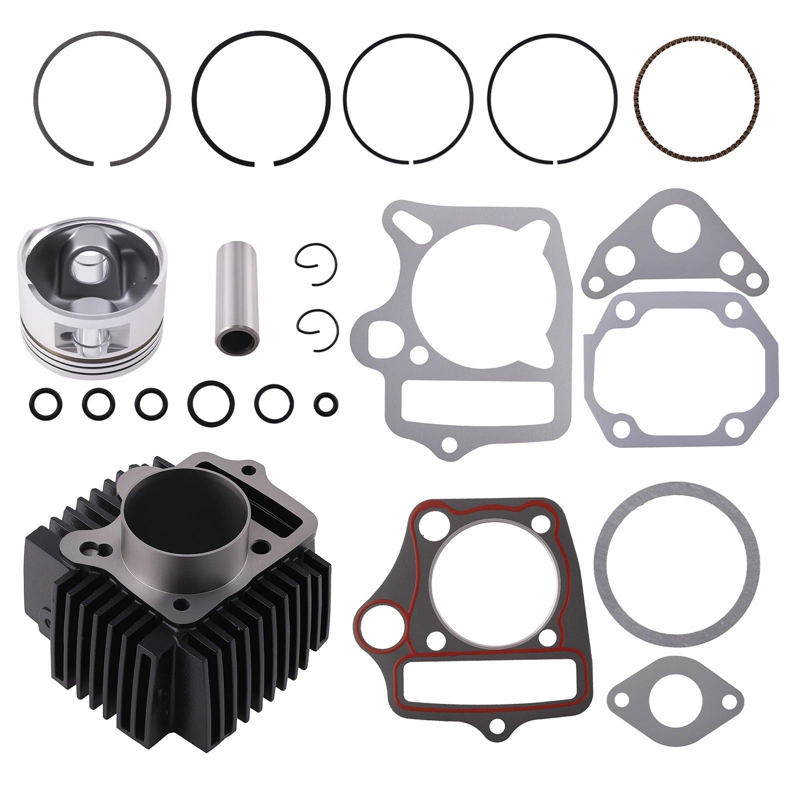CYLINDER TOP END KIT FOR 1P54FM 125CC ROKETA COOLSTER SSR BMS ATV DIRT BIKE