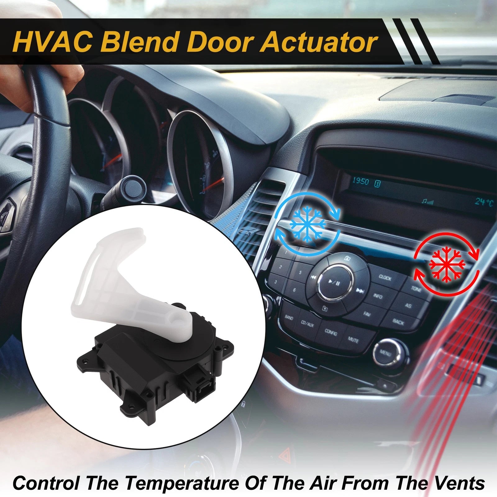 HVAC Heater Blend Door Actuator with Bracket for Toyota Corolla (No. 063800-0560)
