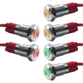 Set of 6 LED Indicator Lights for Vehicle Dashboard