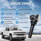 Set of 4 TPMS Tire Pressure Sensors for Buick Cadillac Chevrolet