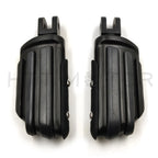 Set of 2 Black Rubber Pilot Footpegs for Harley FXBB FXBR FXBRS FXLR (2018–Present)