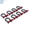 8 Pack 1/2 Inch Bow-Shaped D Ring Shackles 2 Ton for Universal Use