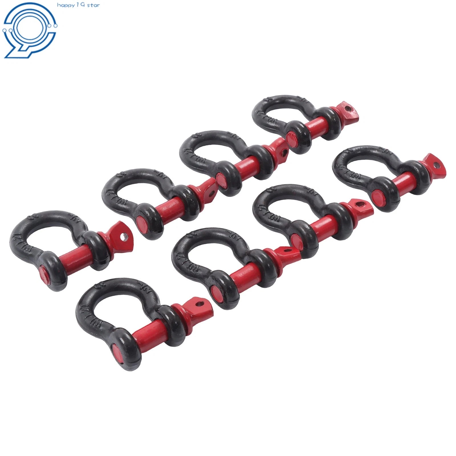8 Pack 1/2 Inch Bow-Shaped D Ring Shackles 2 Ton for Universal Use