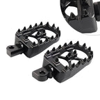 CNC Wide Fat Foot Pegs for Harley Dyna Sportster Fatboy (Pair)