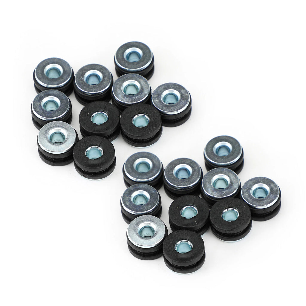 20 Pack Rubber Grommets for Honda Motorcycle Fairing Universal T9